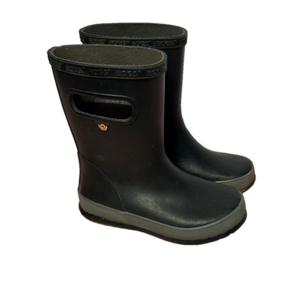 BOGS Kids Black Rain Boots